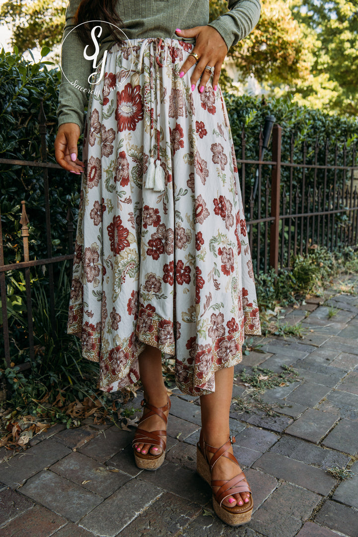 First Pick Skirt - Brick Red