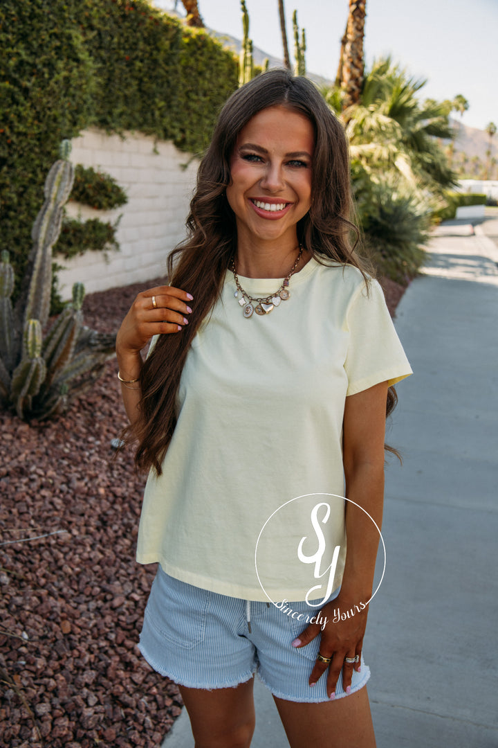 Asher Tee - Butter Yellow