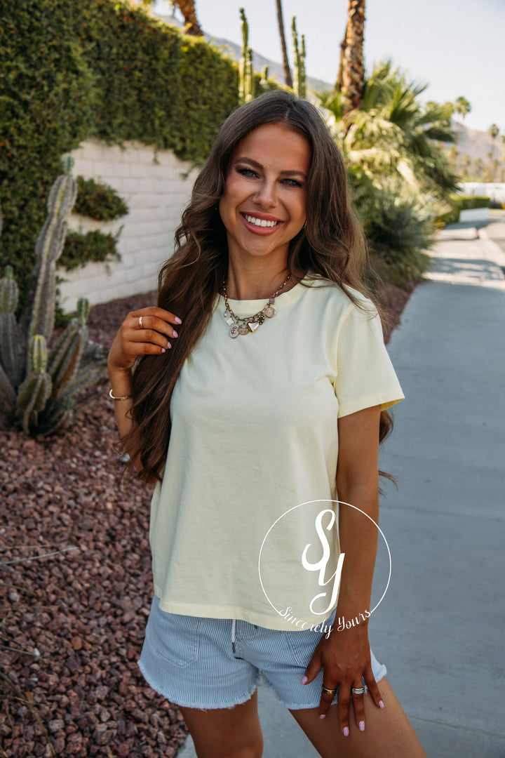 Asher Tee - Butter Yellow