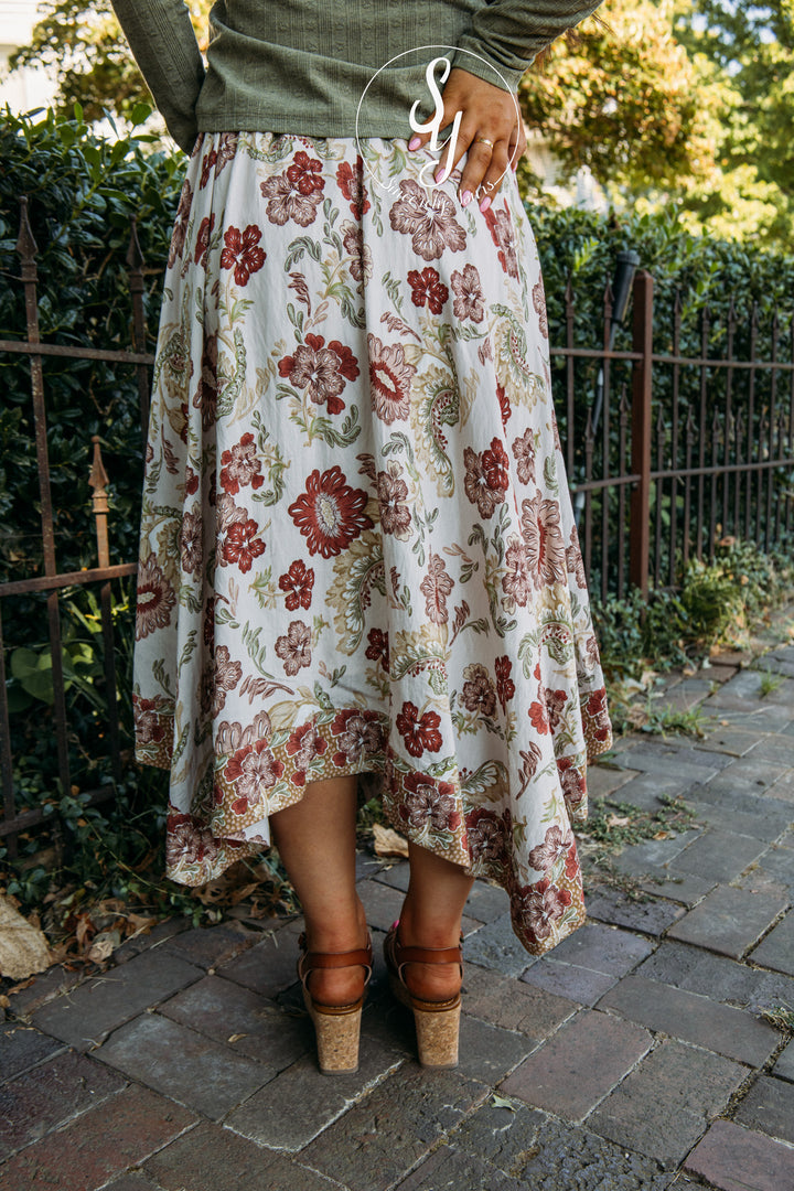 First Pick Skirt - Brick Red
