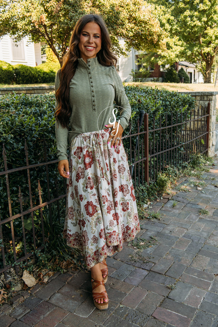 First Pick Skirt - Brick Red