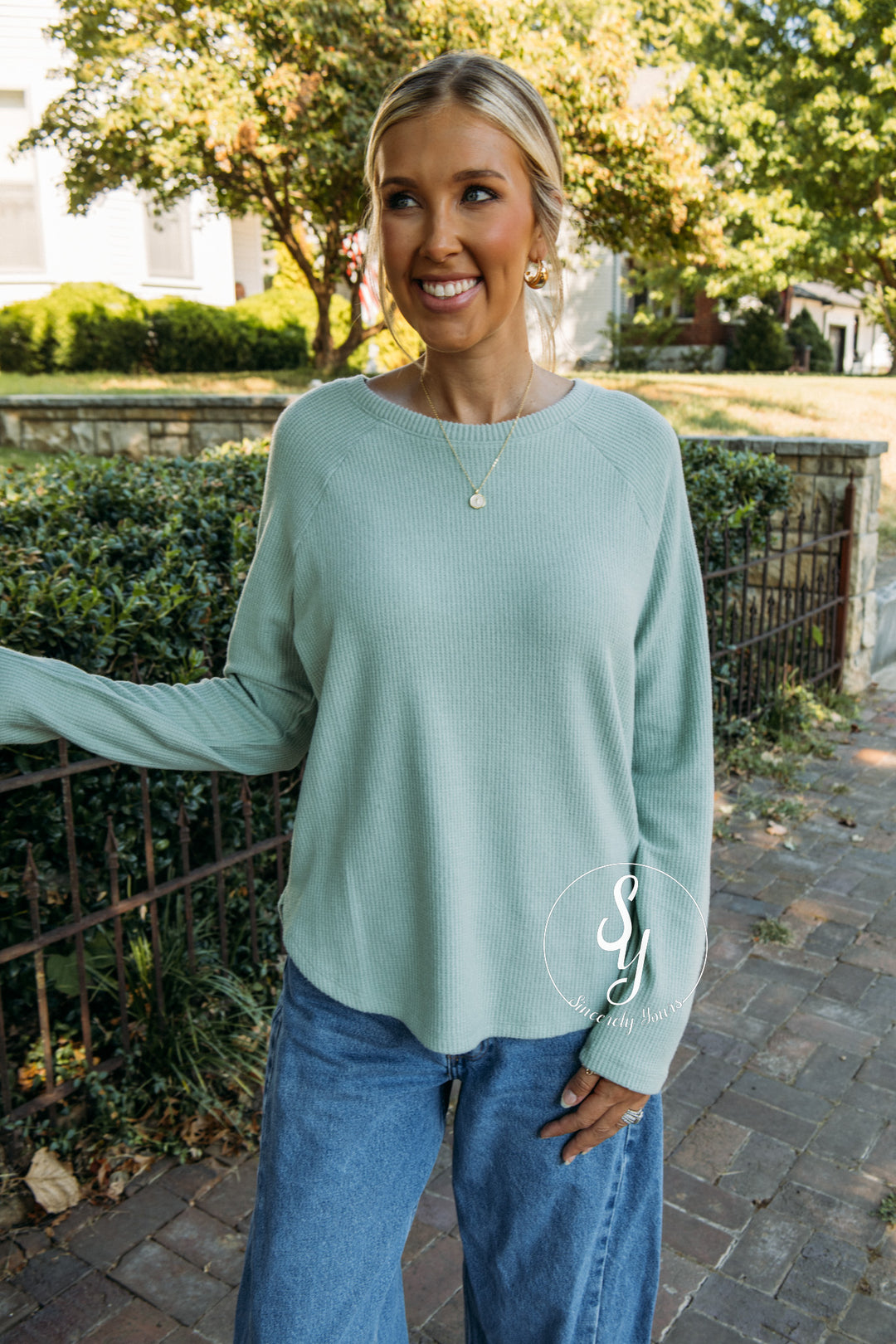 The Ideal Top - Sage Green