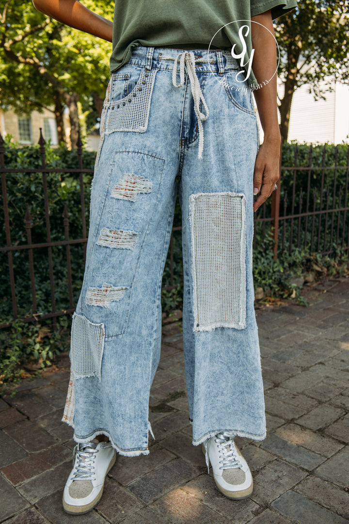 All Patched Pants - Denim