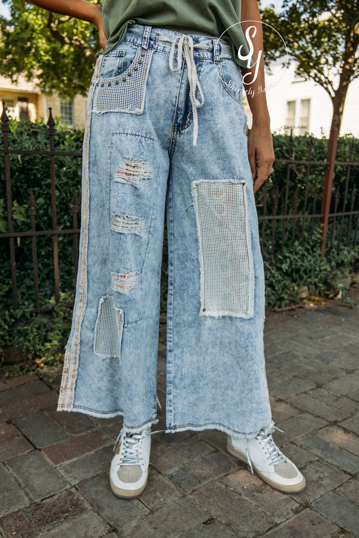 All Patched Pants - Denim