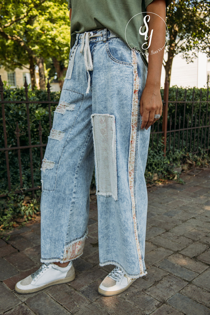 All Patched Pants - Denim