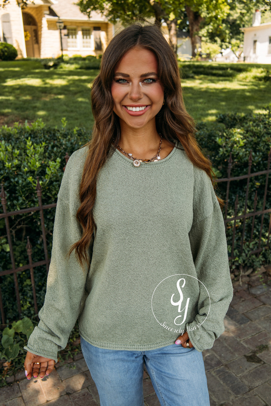 September Sky Sweater - Olive