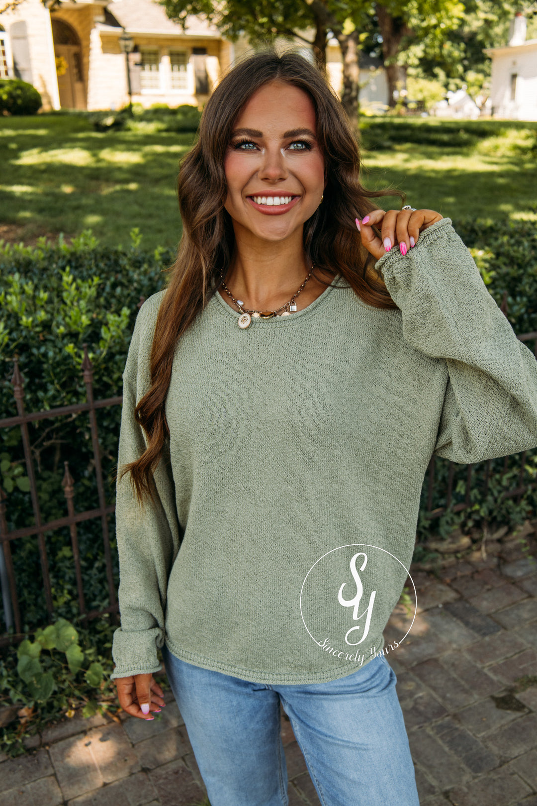 September Sky Sweater - Olive