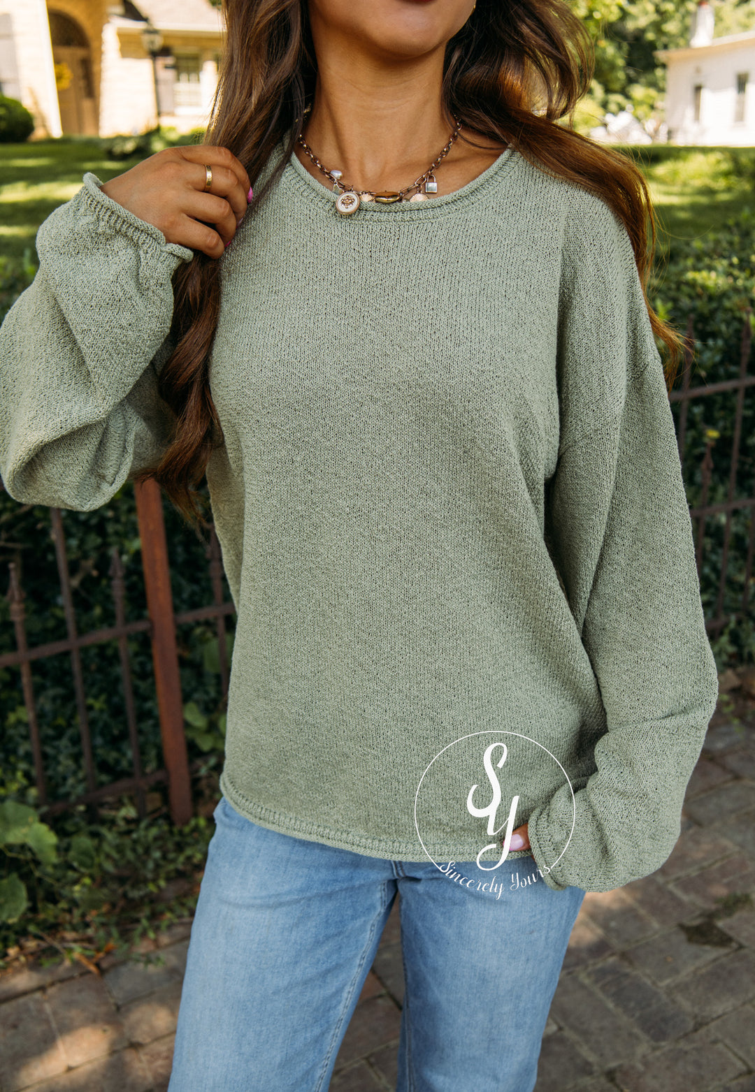 September Sky Sweater - Olive
