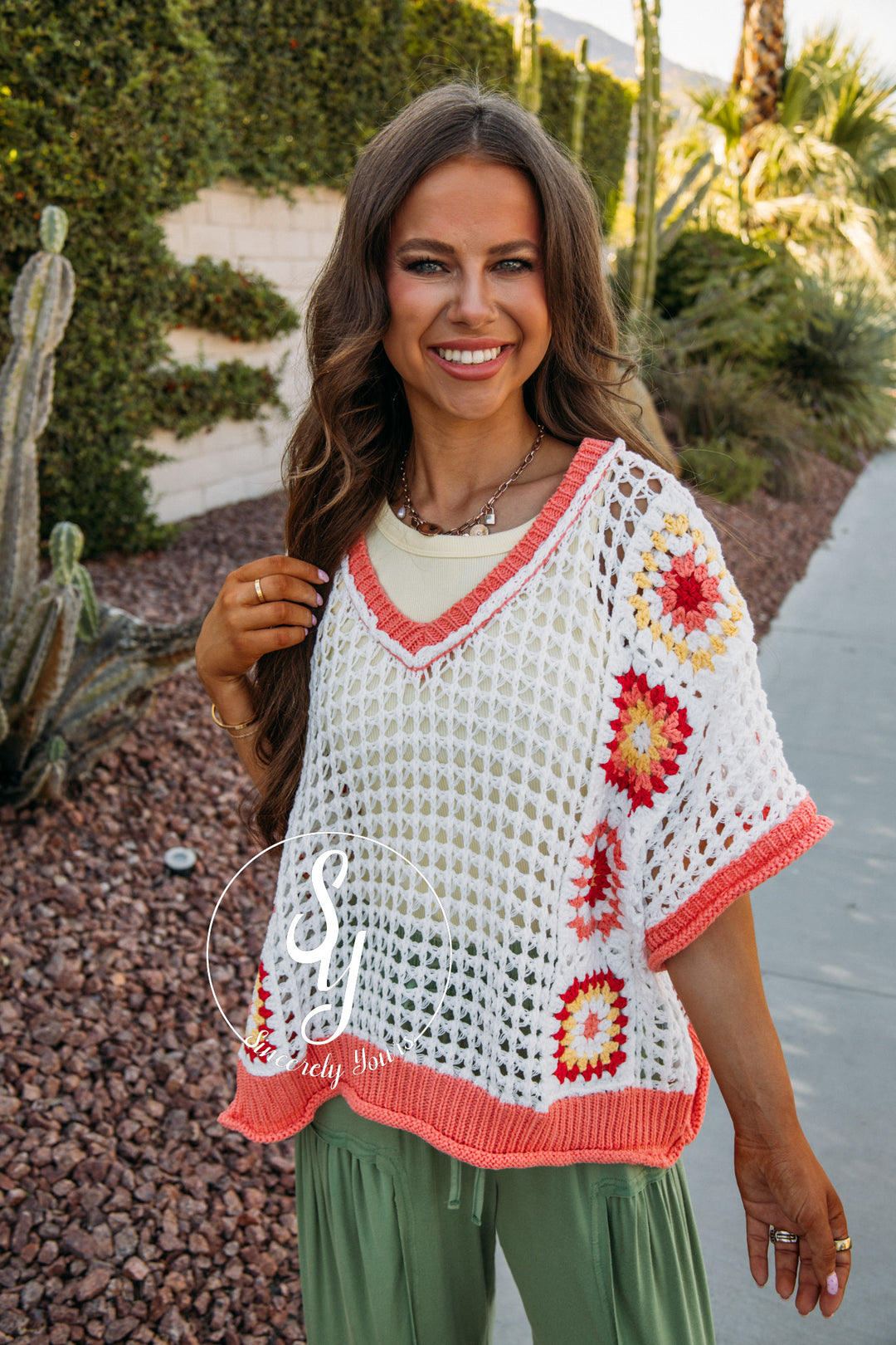 Airy Feeling Top - Coral