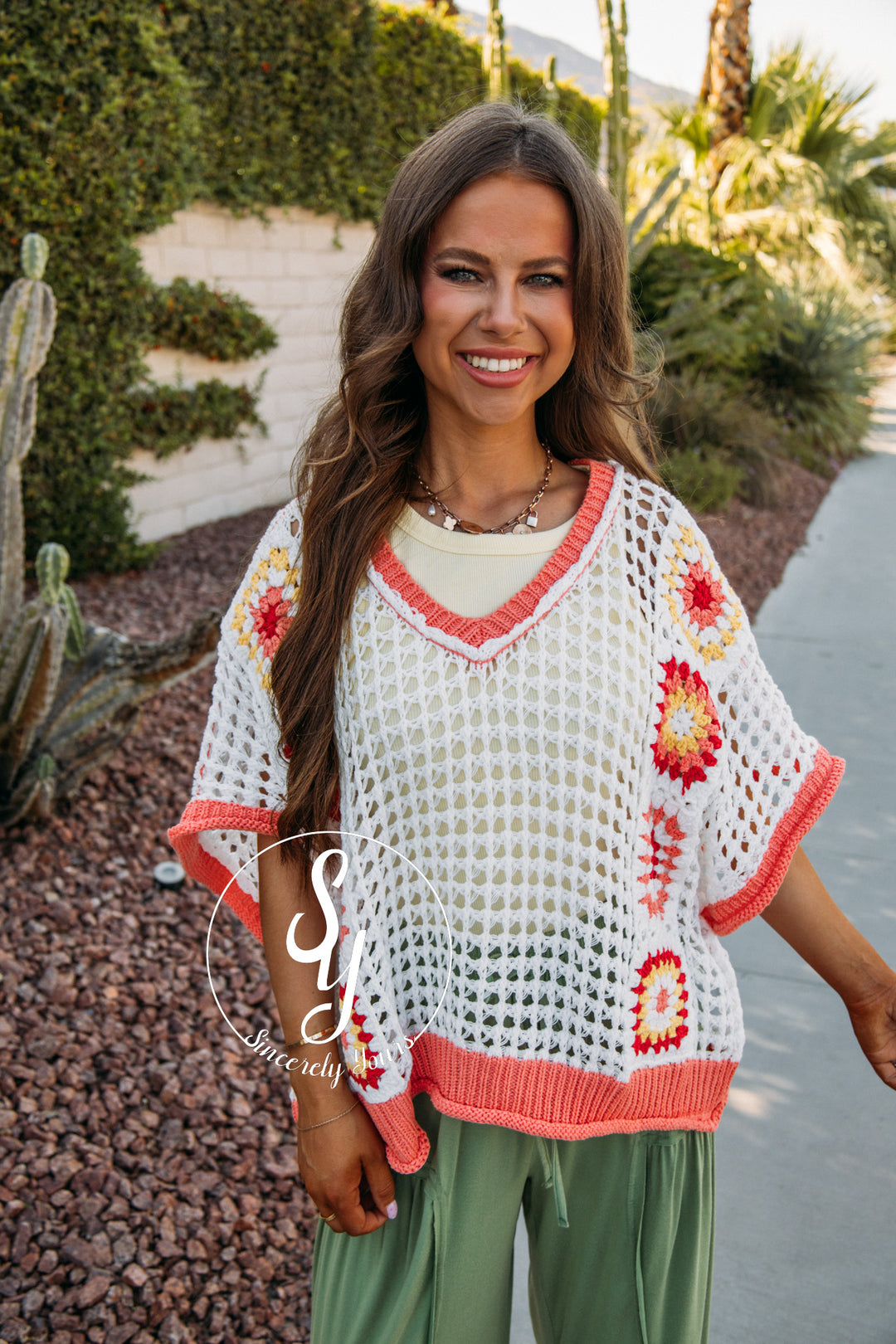 Airy Feeling Top - Coral