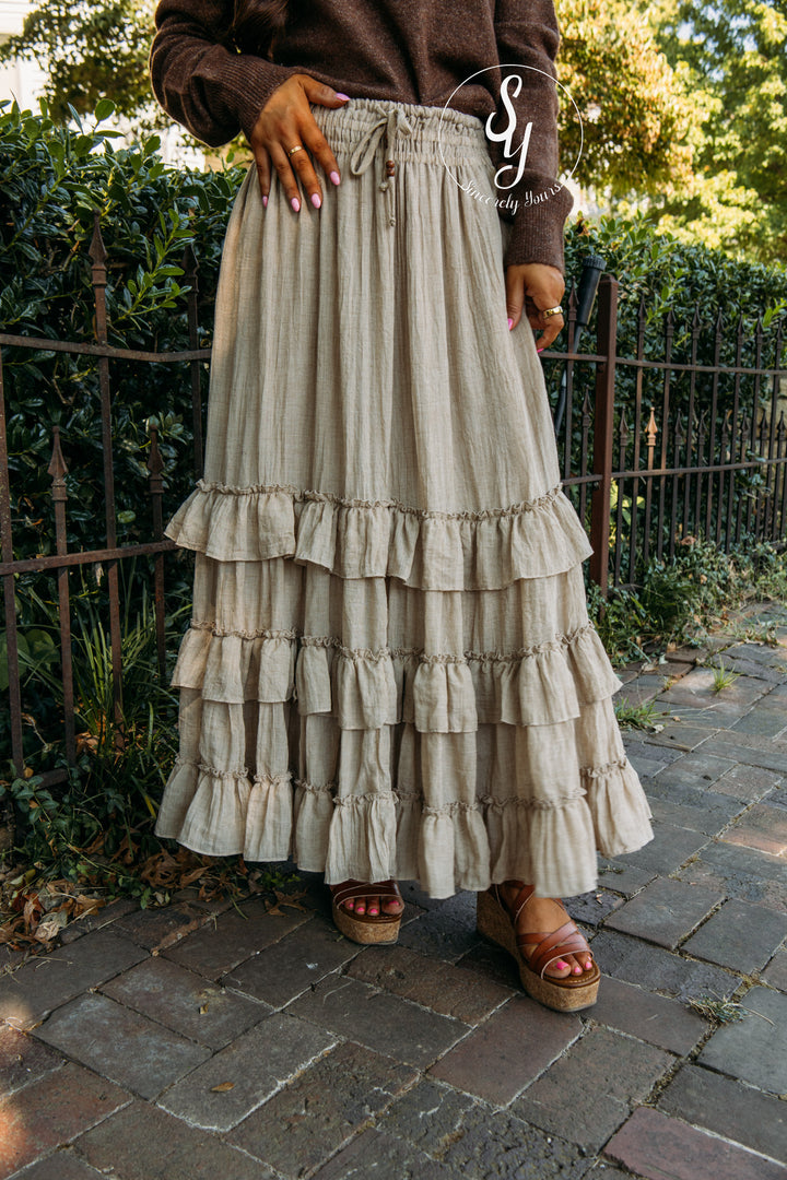 Wylder Skirt - Light Taupe