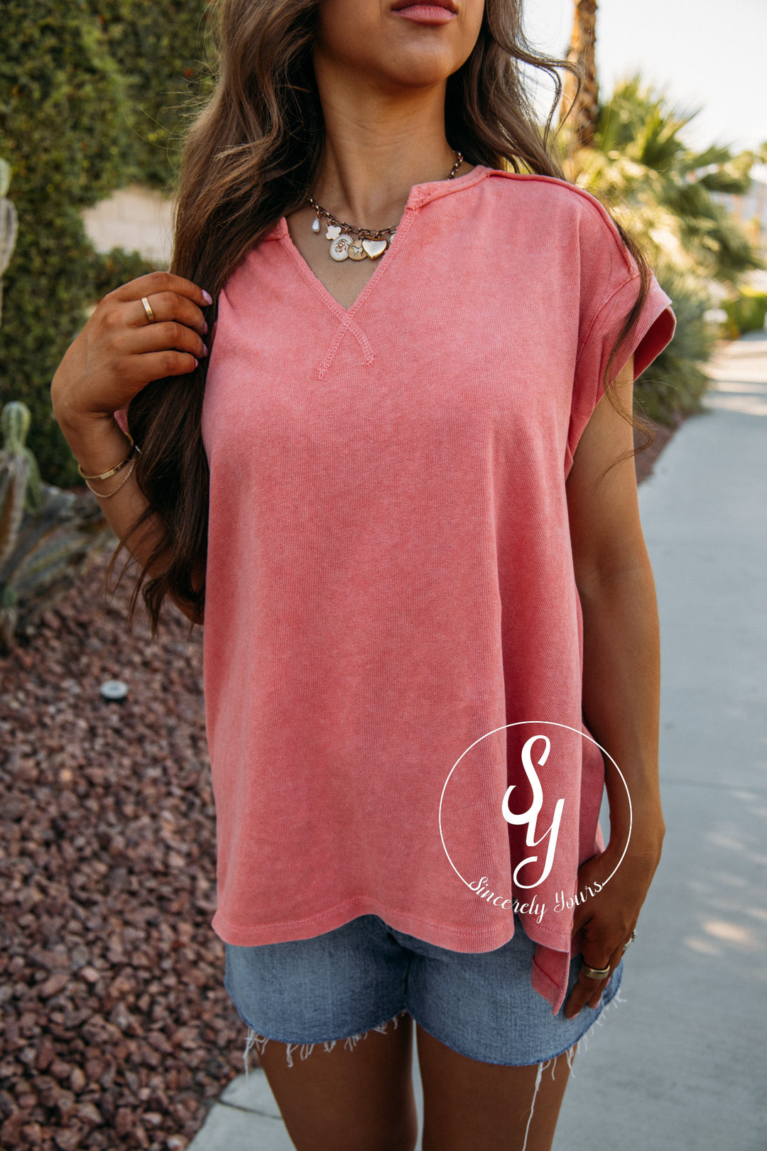 Uptown Love Top - Coral
