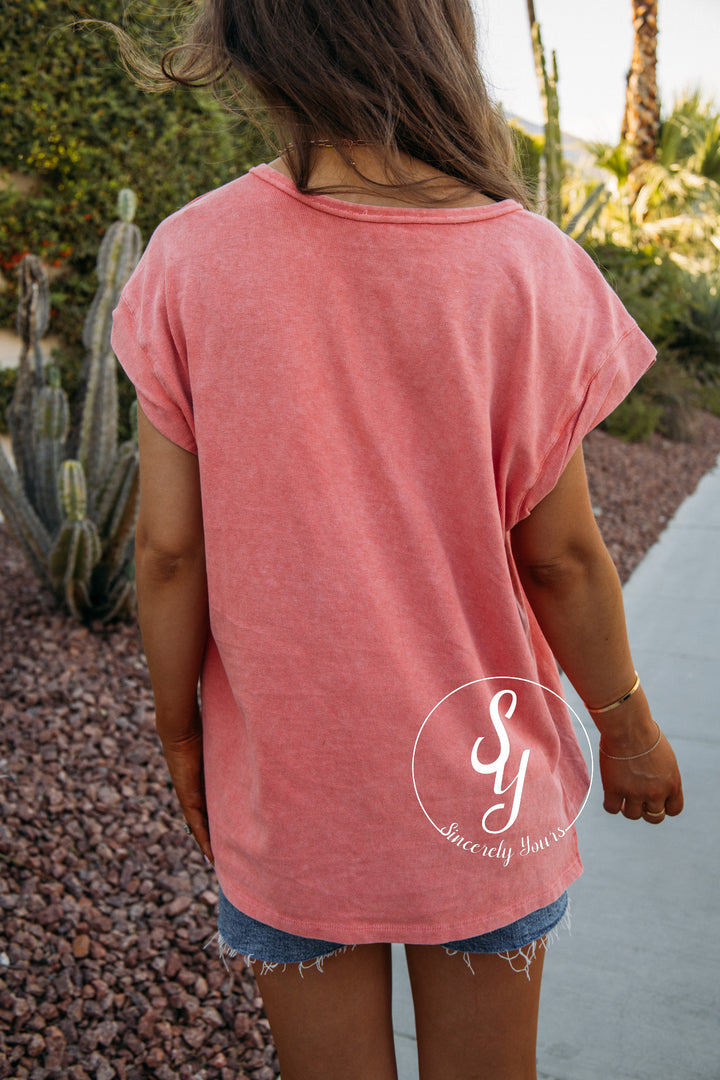 Uptown Love Top - Coral
