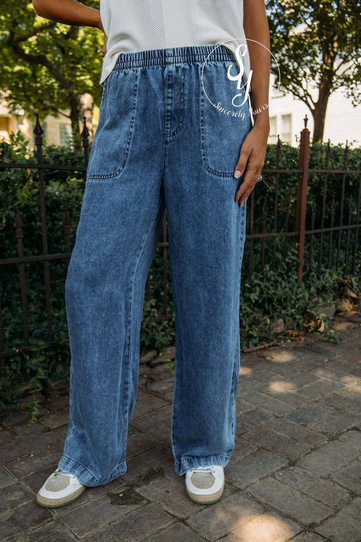 Perla Pant - Chambray