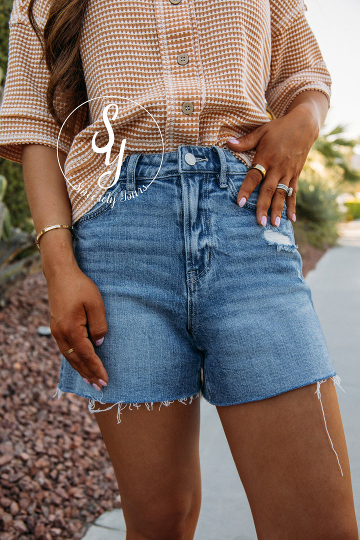 Cleo High Rise Shorts - Live Wire