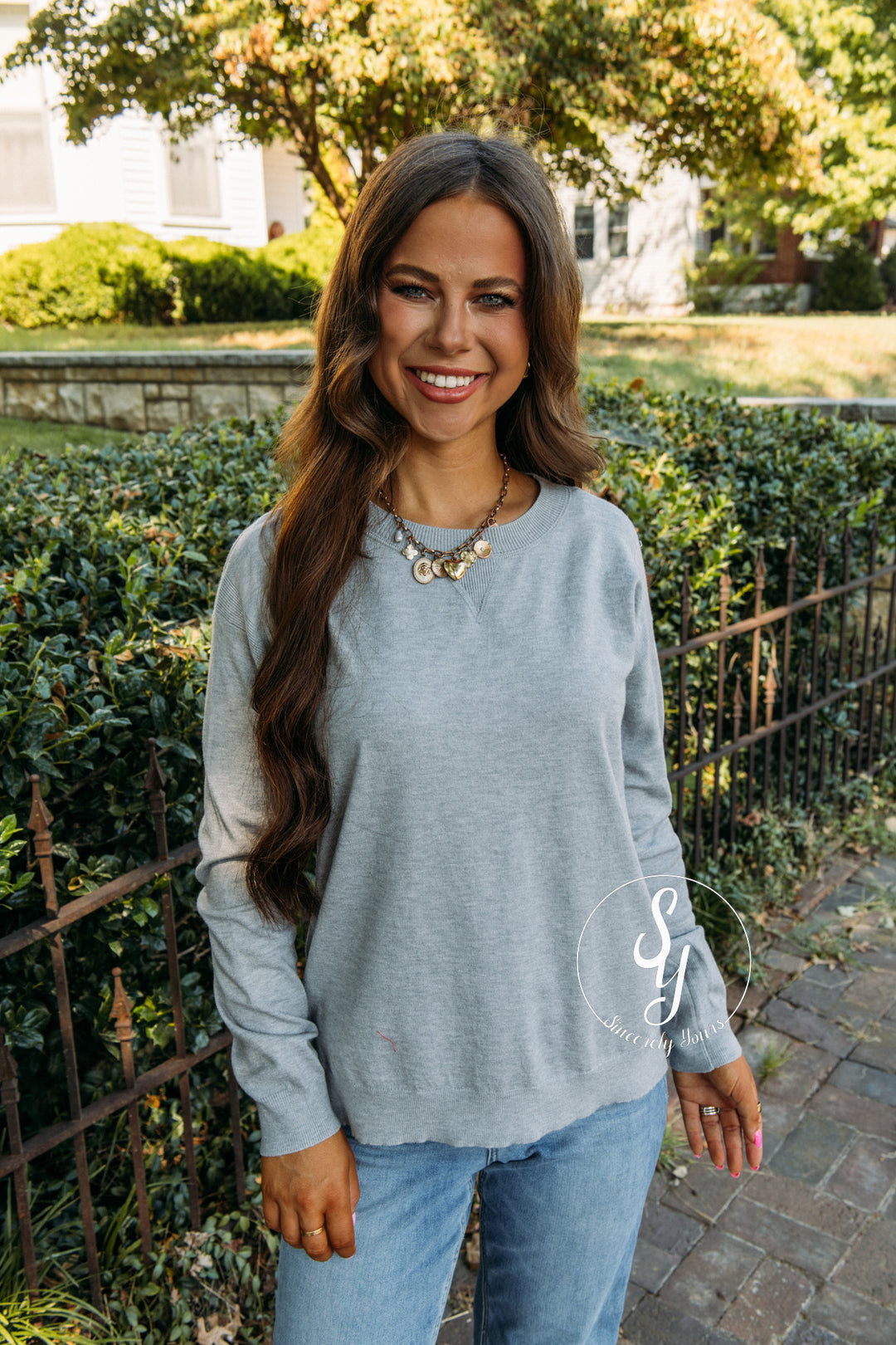 Amber Top - H. Grey