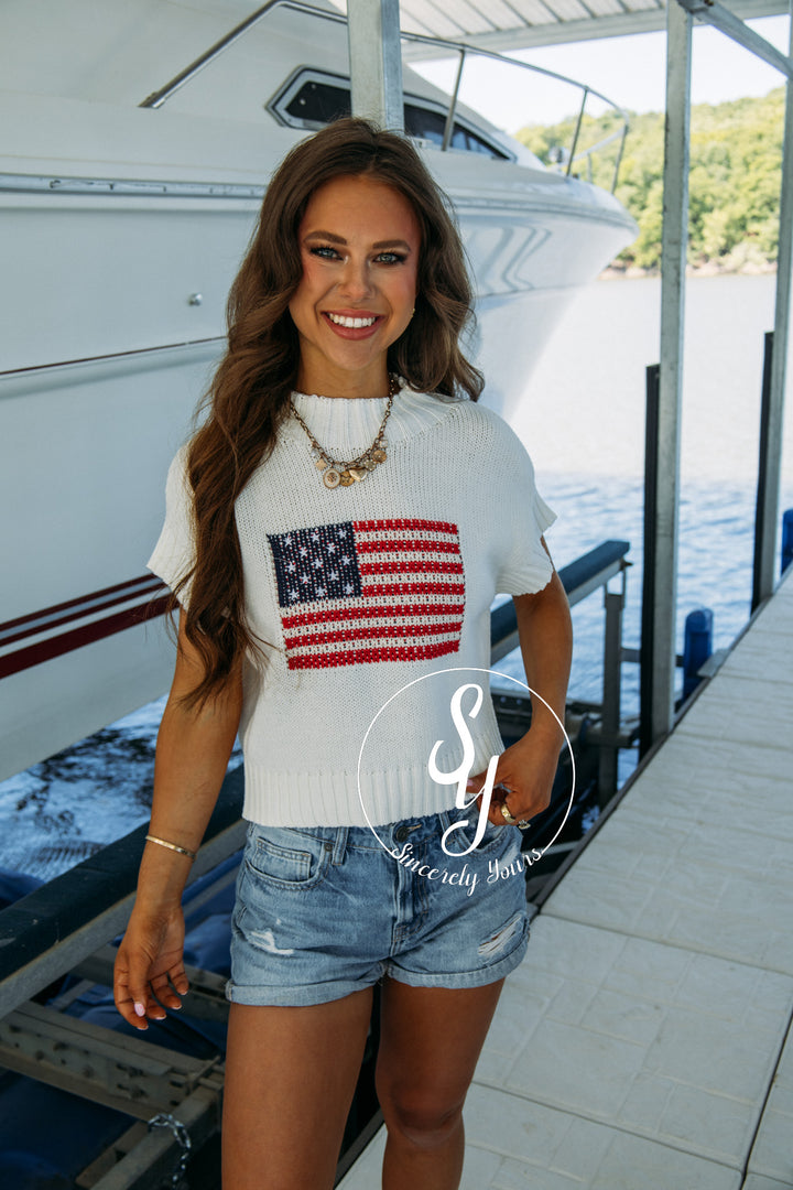 Classic Flag Sweater - Off White
