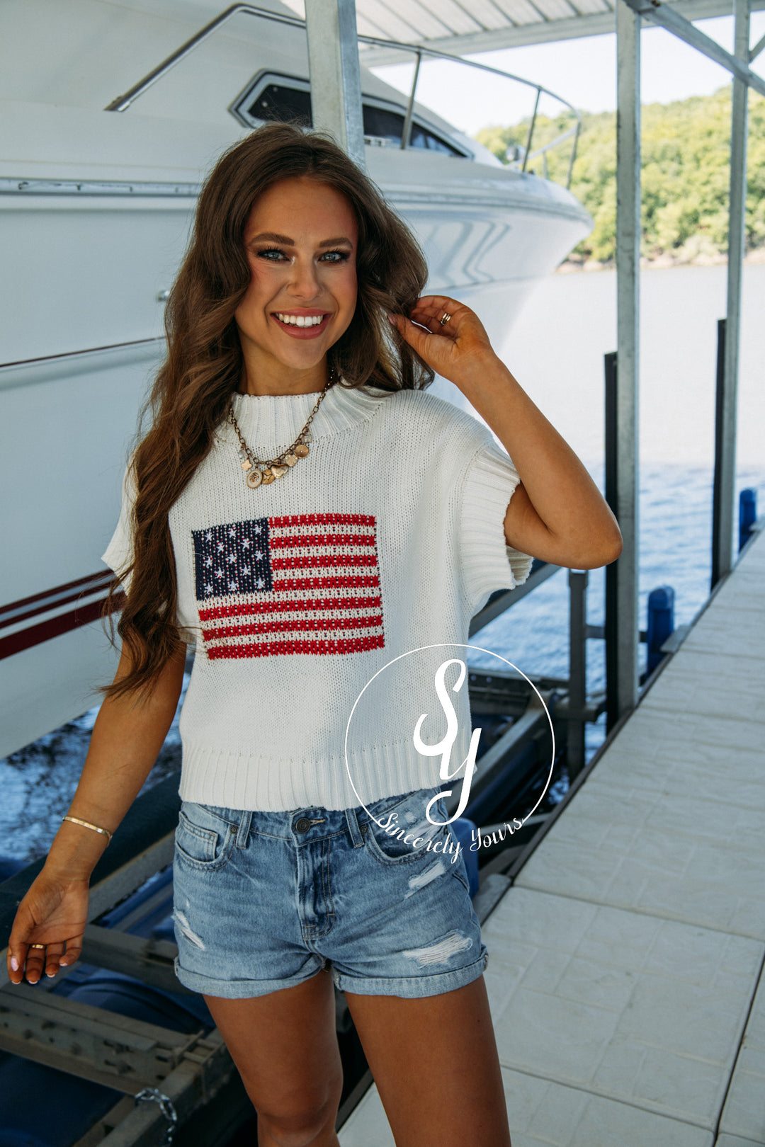 Classic Flag Sweater - Off White