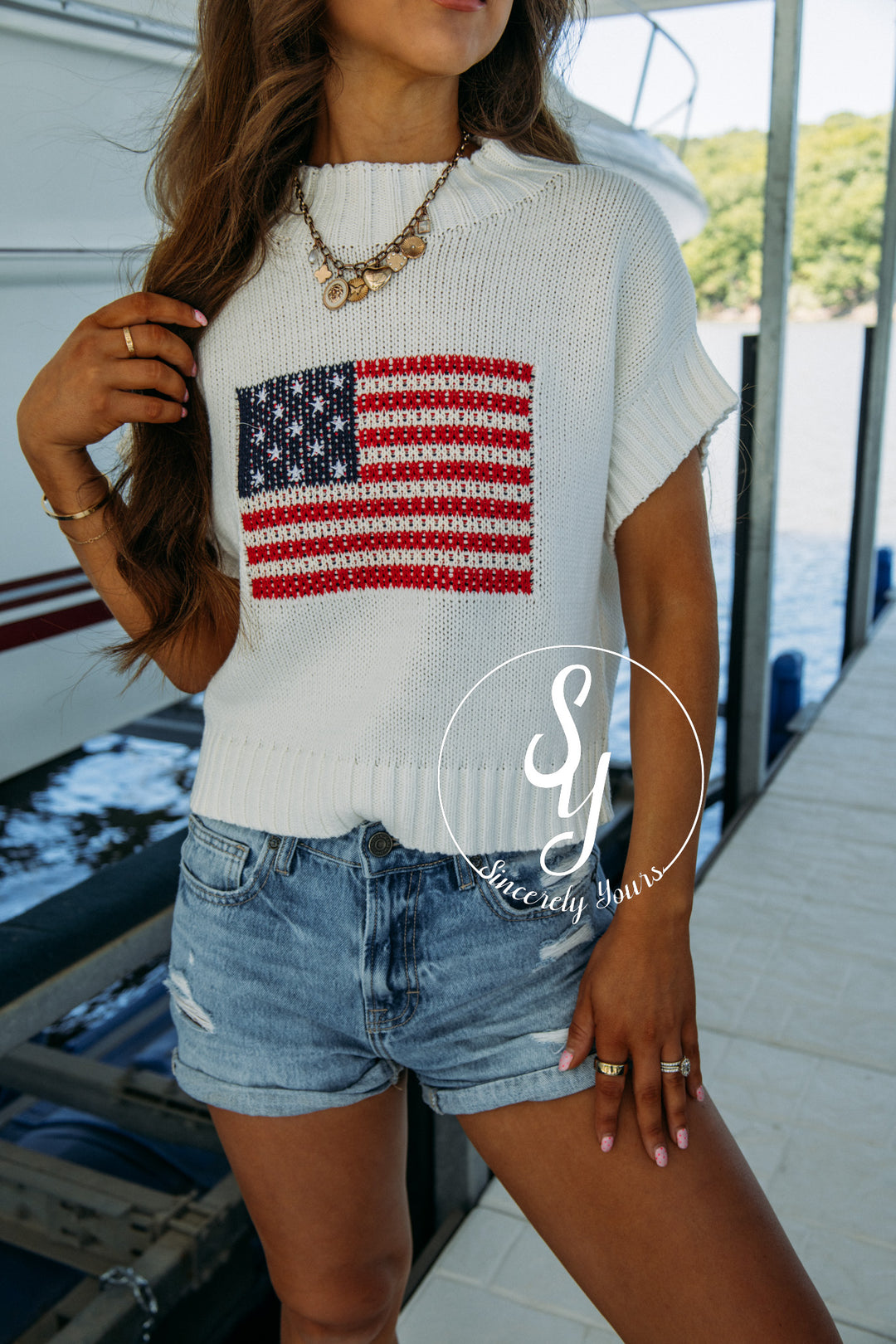 Classic Flag Sweater - Off White