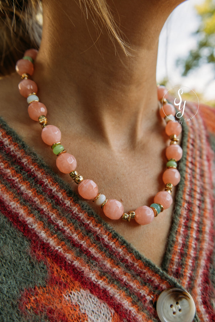 Stone And Darling Necklace - Pink