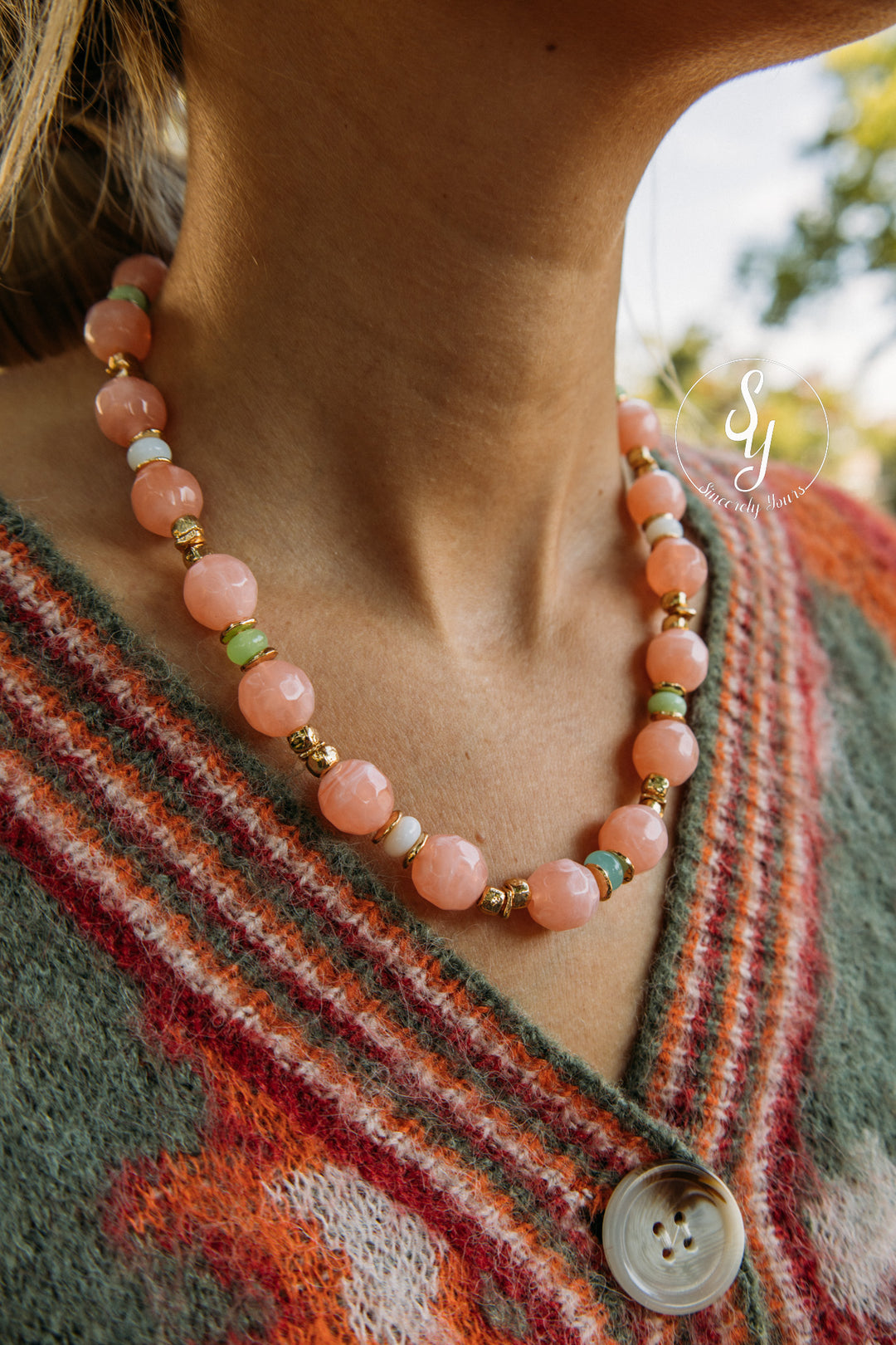 Stone And Darling Necklace - Pink
