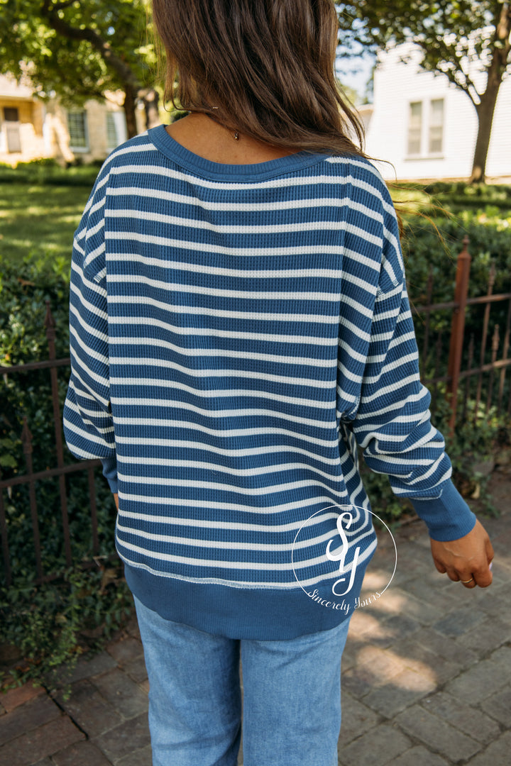 Casual Crush Top - Blue Cream