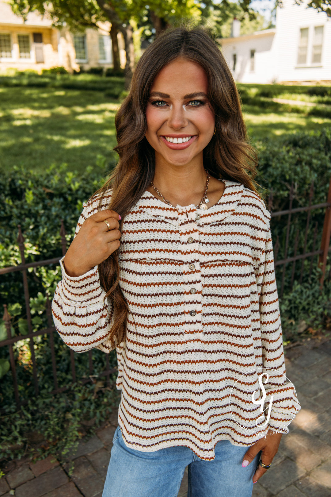 Coffee And Chill Top - Rust Multi