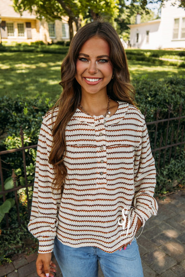 Coffee And Chill Top - Rust Multi