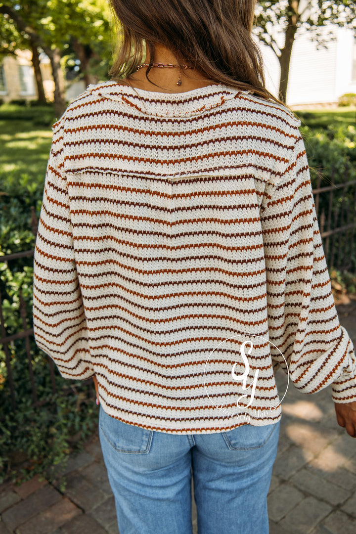 Coffee And Chill Top - Rust Multi
