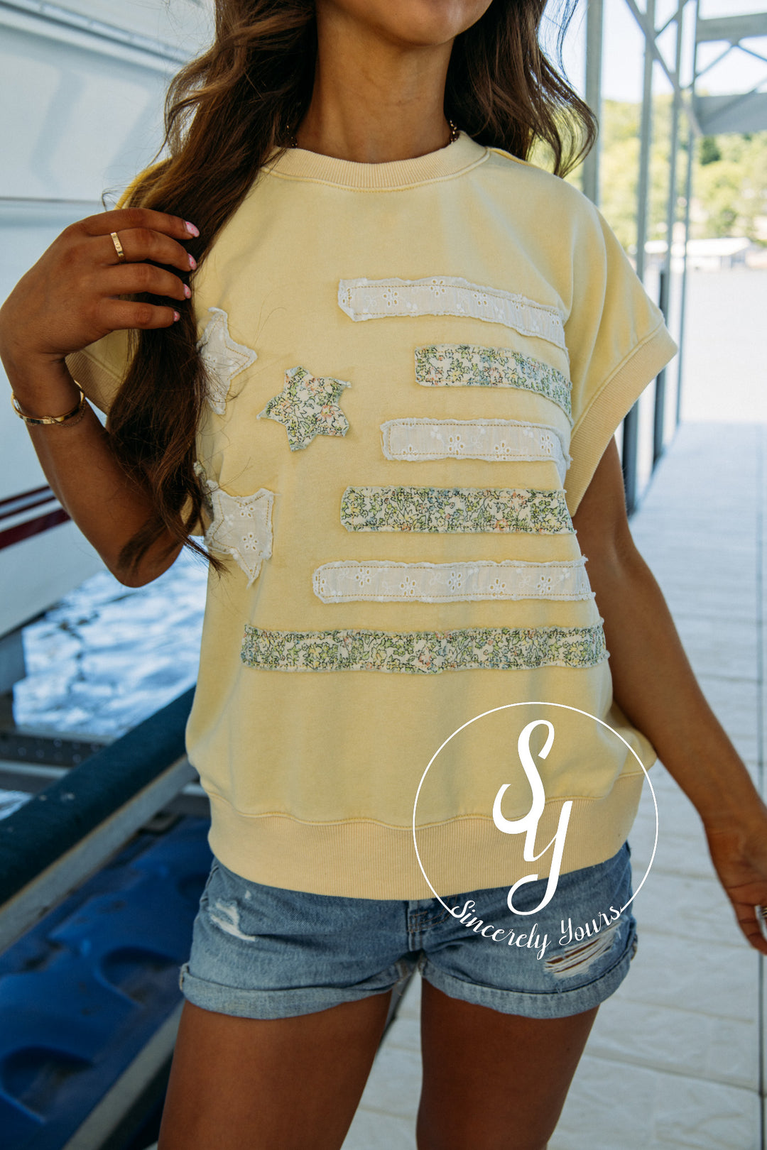 American Cutie Top - Butter Yellow