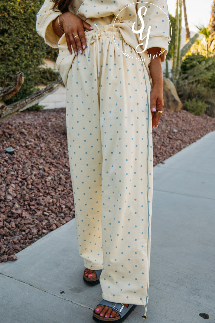 In The Spotlight Set - Butter Yellow/Blue Spots
