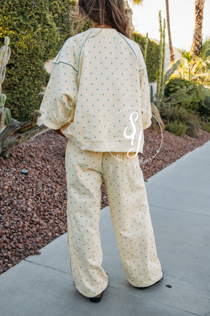 In The Spotlight Set - Butter Yellow/Blue Spots