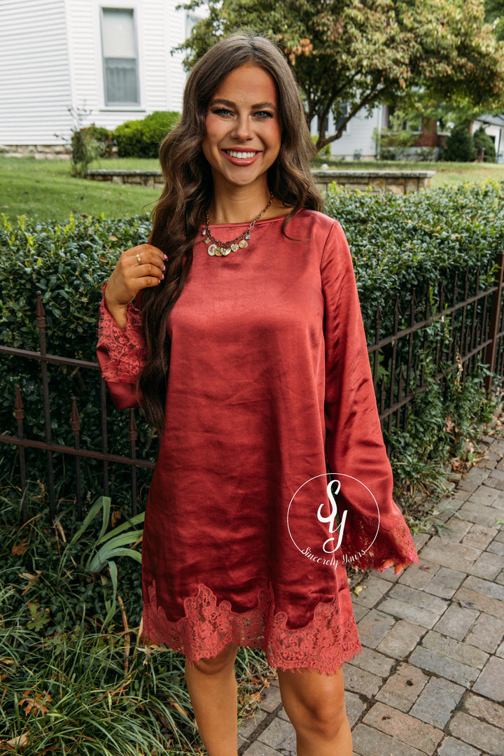 Out Tonight Dress - Ruby Red