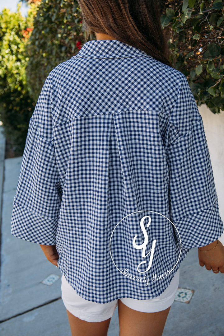 Timeless Charm Top - Navy