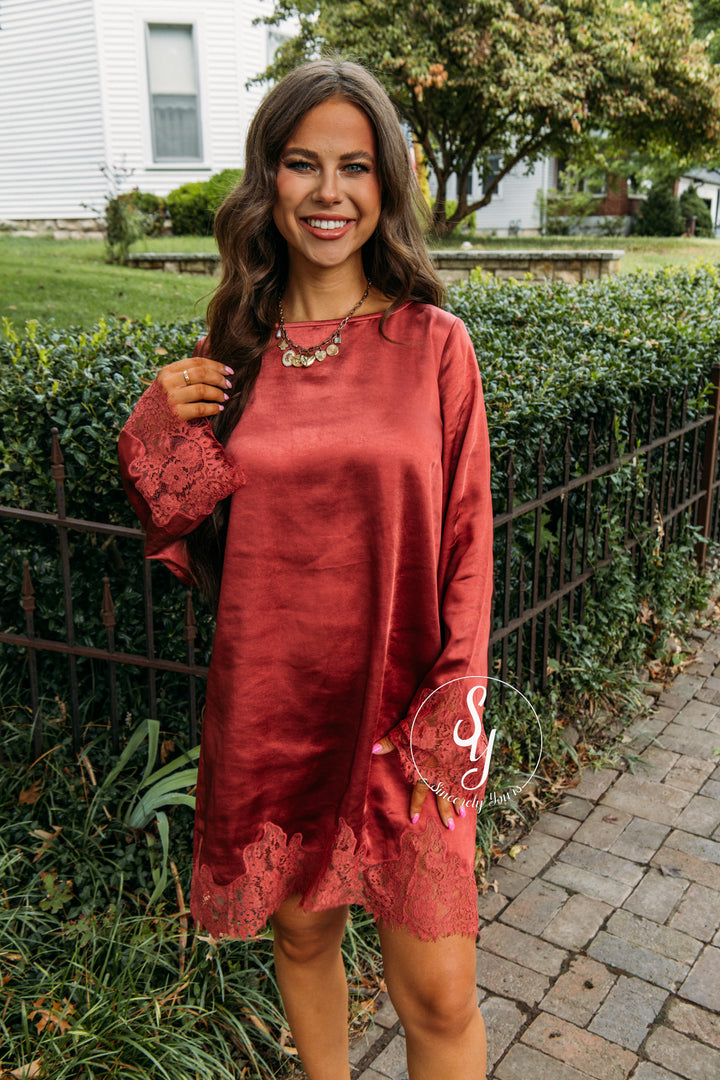 Out Tonight Dress - Ruby Red