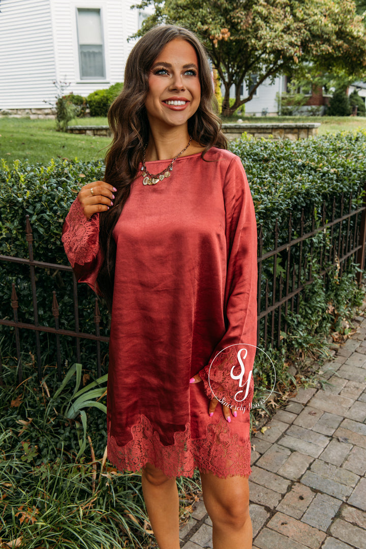 Out Tonight Dress - Ruby Red