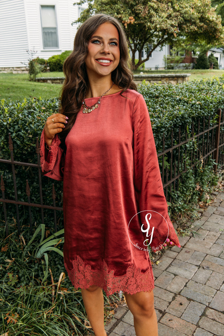 Out Tonight Dress - Ruby Red