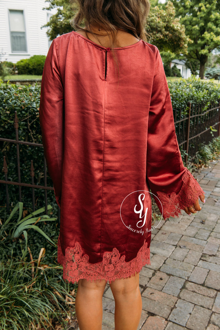 Out Tonight Dress - Ruby Red