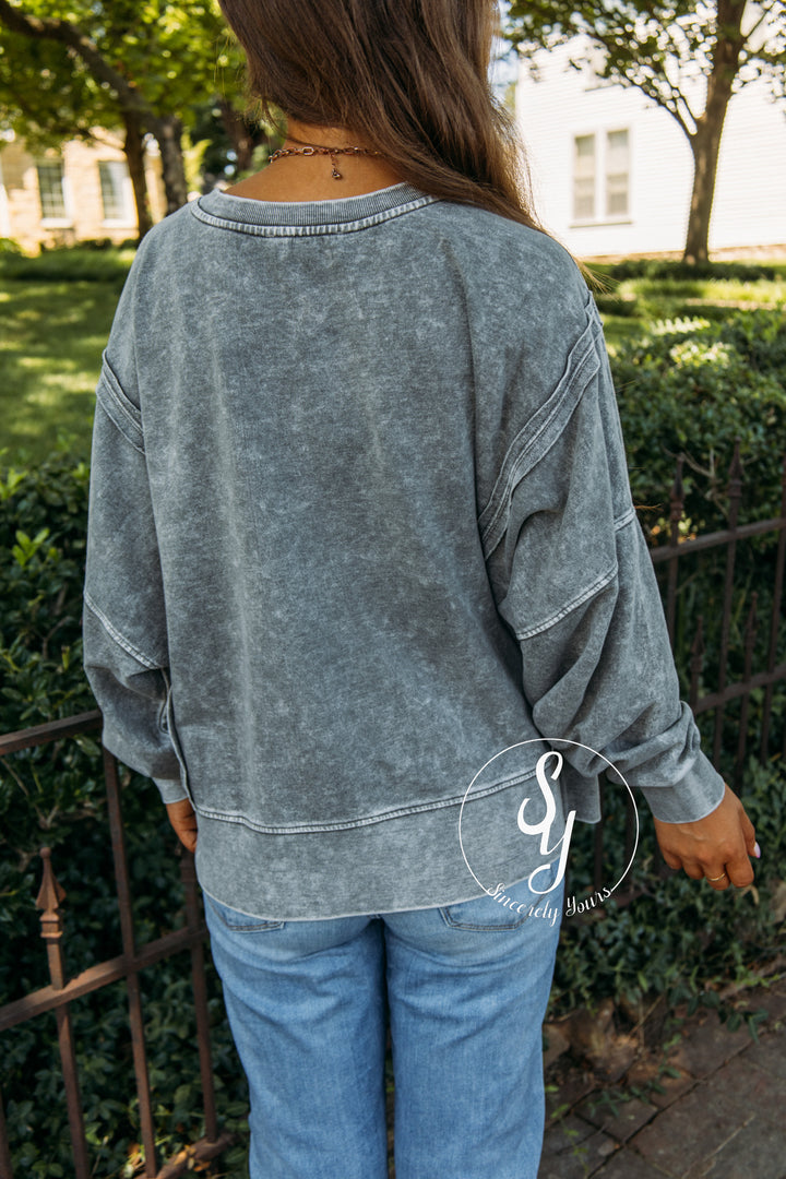 Cuddle In Crewneck - Black