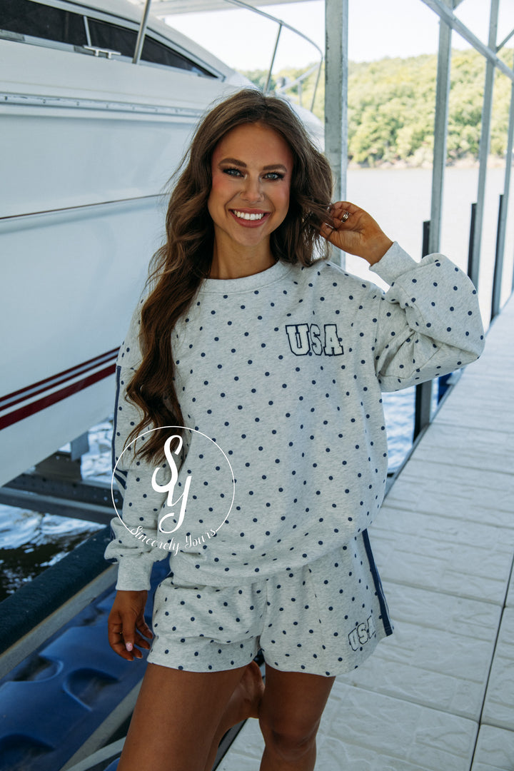 USA Spot Crew - H.Grey/Navy
