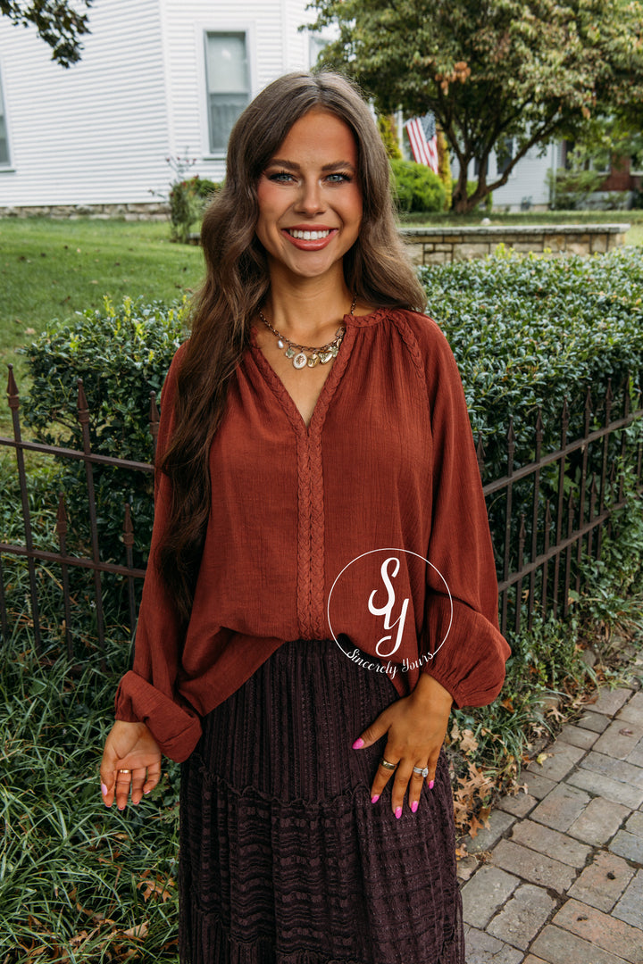 Valora Top - Chestnut