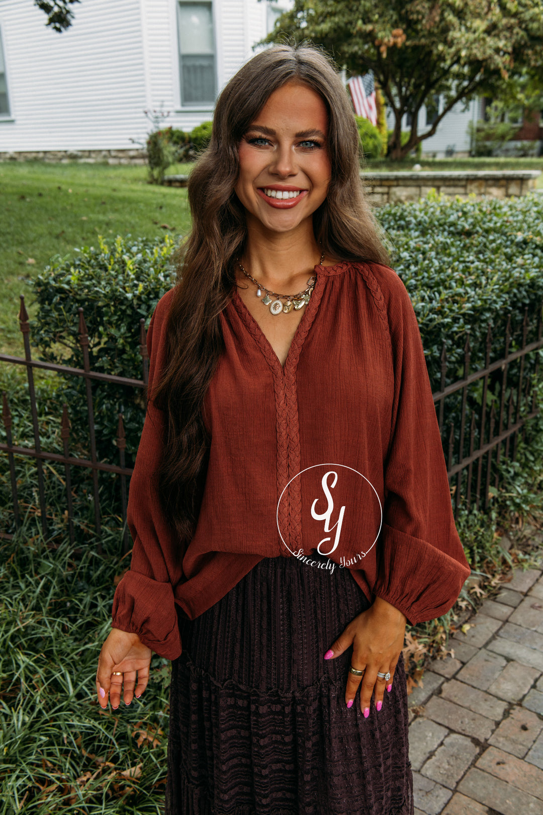Valora Top - Chestnut
