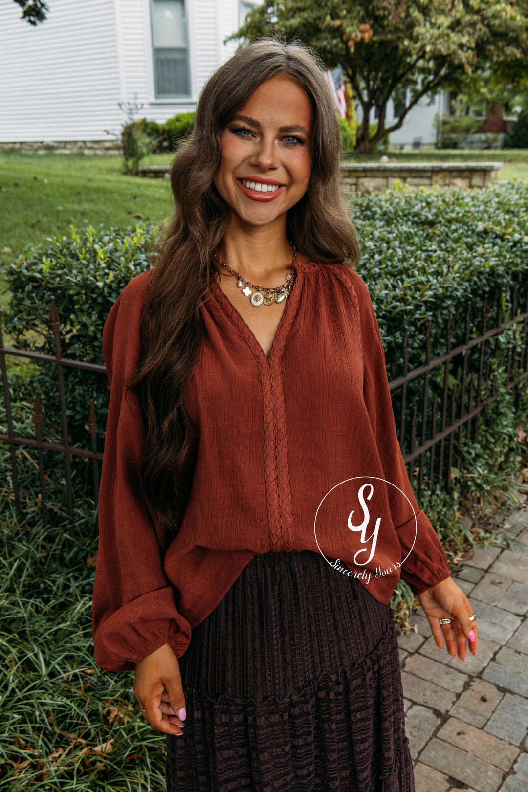 Valora Top - Chestnut