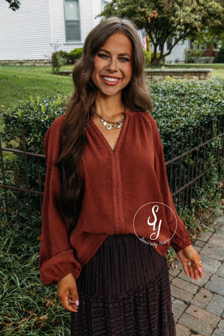 Valora Top - Chestnut