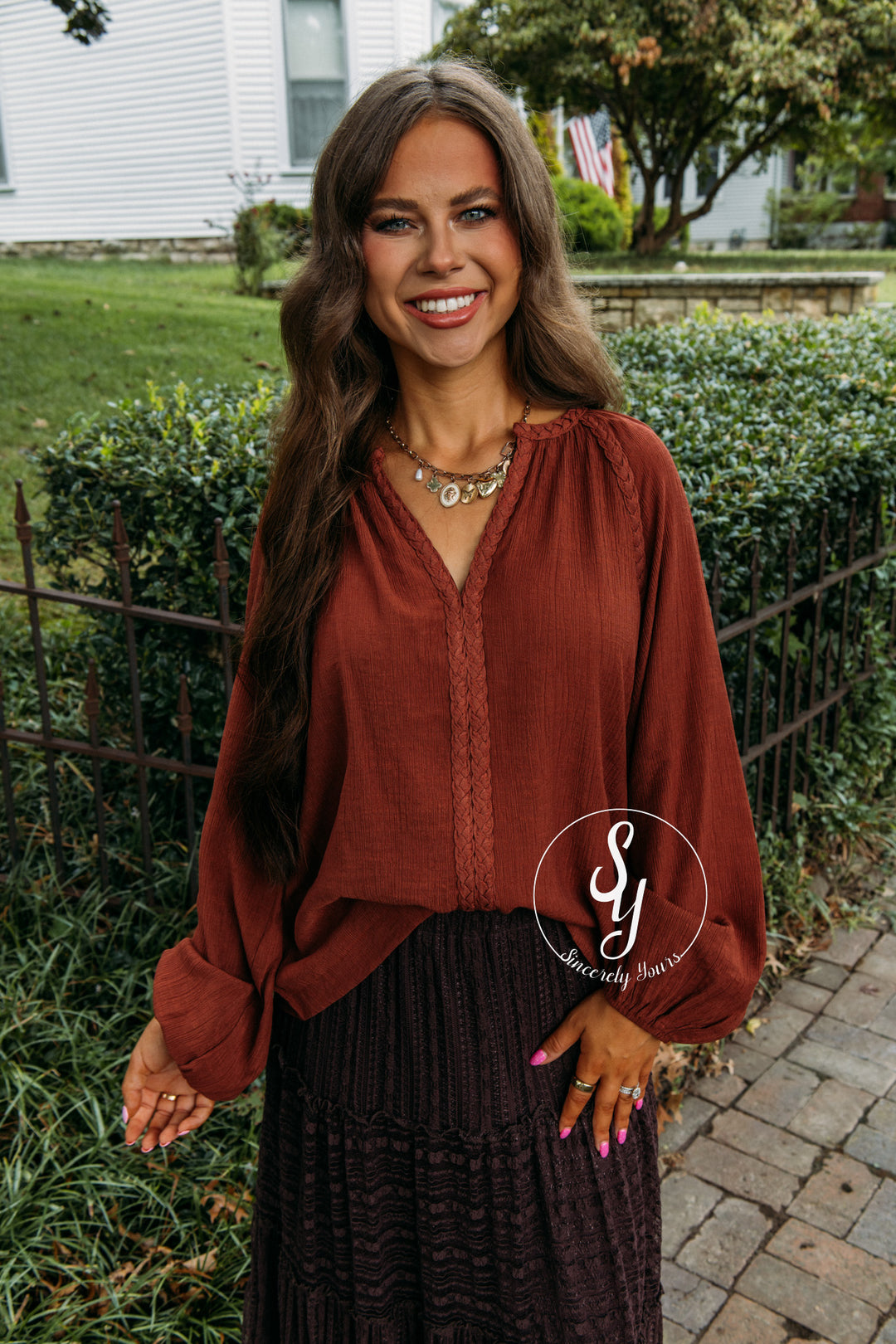 Valora Top - Chestnut