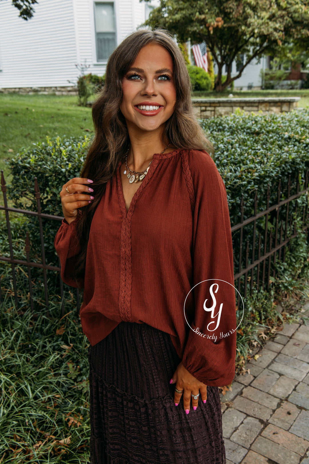 Valora Top - Chestnut