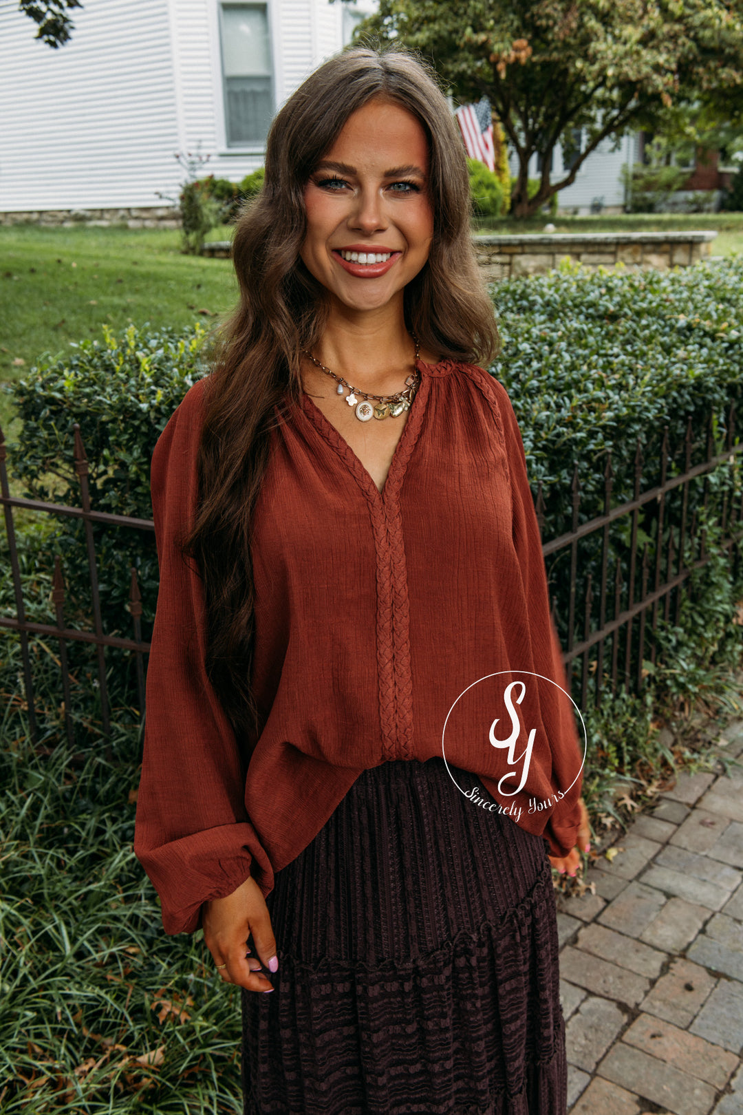 Valora Top - Chestnut