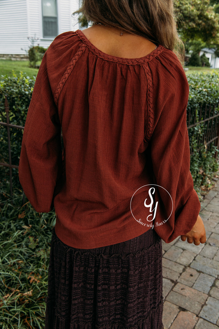Valora Top - Chestnut