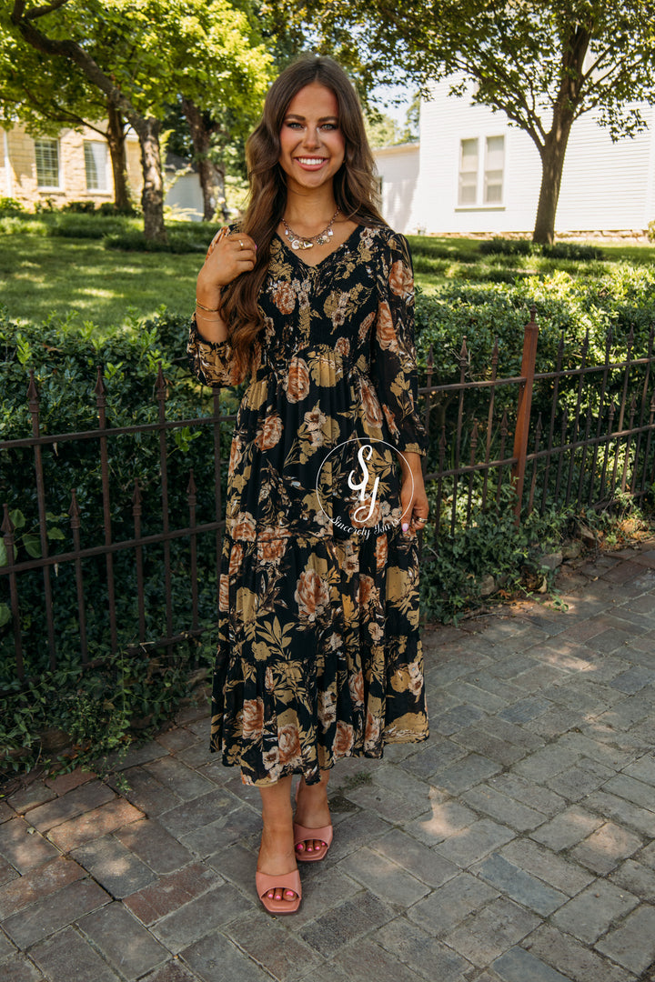 Fall Slowly Dress - Black