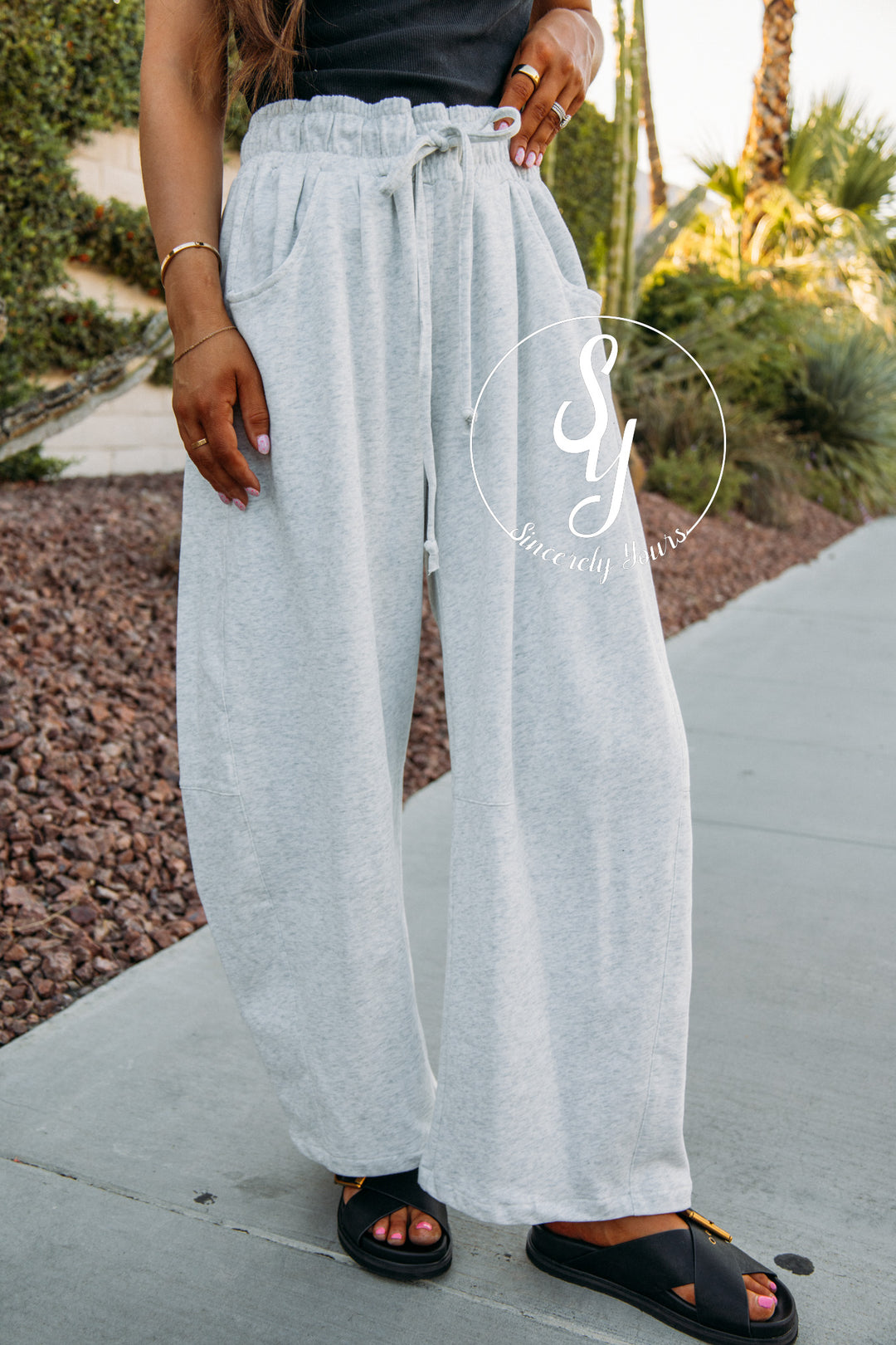 Jasmine Barrel Pant - Cloud Mist